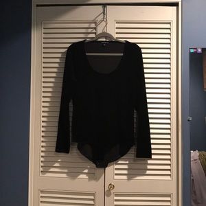 J Crew Mercantile Velvet Scoopneck Bodysuit